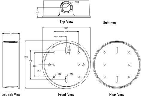 how wide is an cieling electrical box|standard size of electrical box.